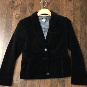 J.Crew Black Velvet Jacket
